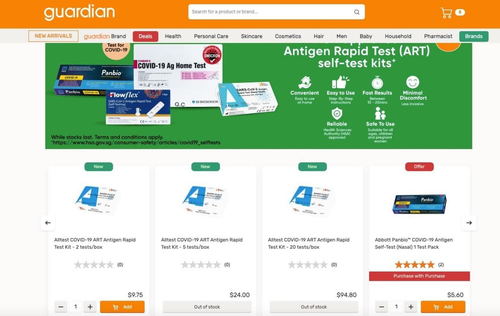 Latest company news about AllTest COVID-19 Kendi Kendini Test Etme Ürünleri Singapur'da Guardian'ın Rafında!