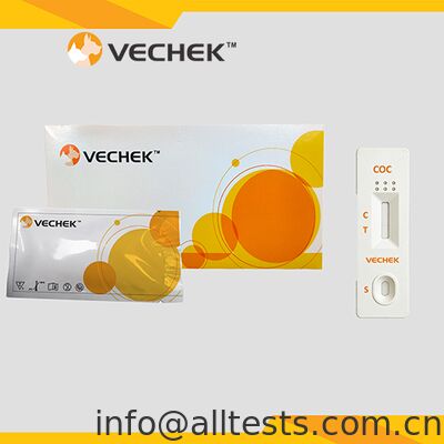 İyi bir fiyat. 5 dakikalık okuma süresi ile idrar için COC Hızlı Testi Yüksek hassasiyet Hiç ekipman gerekmez çevrimiçi