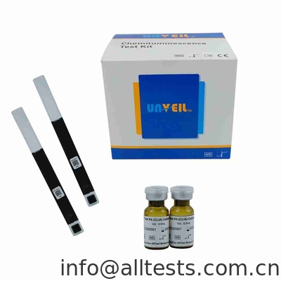 Good price Kanser Antijeni 125 CLIA Test Kiti 2.3 - 1000 U/ML Çift Antikor Sandviç Yöntemi çevrimiçi