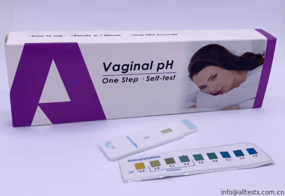 Good price Yüksek Hassasiyet PH Hızlı Test Şeritleri Vajinal Çubukla Evde kullanım için Çapraz Reaksiyon Yok çevrimiçi