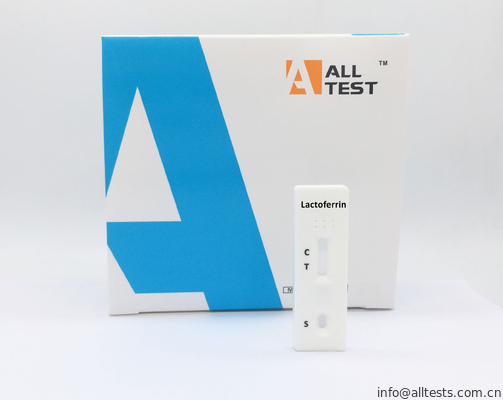 Good price Laktoferrin Lateral Akış Testi Şeritleri, İnsan Dışkısında Hızlı Test Kasetini Geçti CE Geçti çevrimiçi