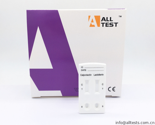 Good price Calprotectin Ve Lactoferrin Tarak Yanal Akış Hızlı Test Kaseti CE Belgeli çevrimiçi