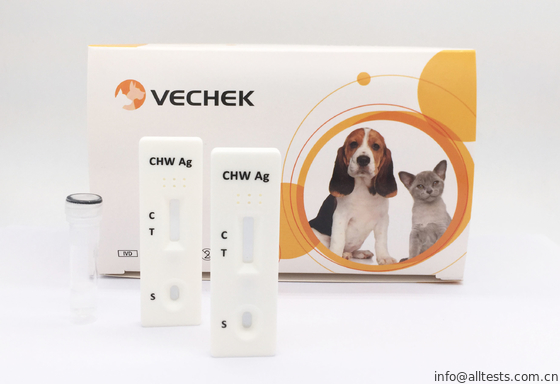 Good price Polipropilen / Polistiren Hızlı Test Kitleri Kararlı Köpek Heartworm Ag Testi çevrimiçi