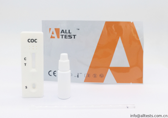 Good price 50ng Hızlı Uyuşturucu Bağımlılığı Test Kiti COC Tam Kan / Serum / Plazma Uyuşturucu Testi Kaseti çevrimiçi