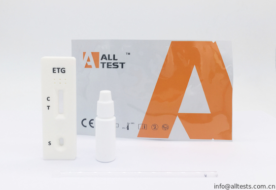Good price CE ile İnsan Tam Kanında / Serum / Plazmadaki Alkol Etil Glukuronid Tespiti için 500ng Hızlı Test çevrimiçi