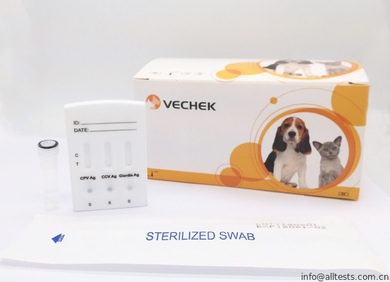 Good price Köpek CPV + CCV + Giardia Lamblia Antigen Combo Hızlı Hızlı Teşhis Seti Kaset çevrimiçi