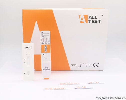 Good price Dayanıklı Kendinden Kullanılan Uyuşturucu Bağımlılığı Test Kiti MCAT Hızlı Test Paneli / İdrar, CE Onayı çevrimiçi