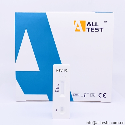 Good price HSV 1/2 IgG / IgM Hızlı Test Kaseti Yanal Akış Kromatografik İmmünoassay çevrimiçi