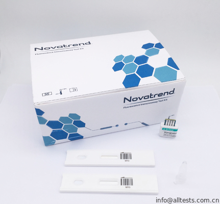 Good price Miyoglobin tanı Testleri kiti Novatrend floresan İmmünoassay Analizöründe Kullanın İnsan tam kan / serum / plazma çevrimiçi