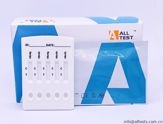 Good price HBsAg, HBsAb, HBeAg, HBeAb, HBcAb ile HBV Combo Hızlı Test Kaseti (Serum / Plazma) çevrimiçi