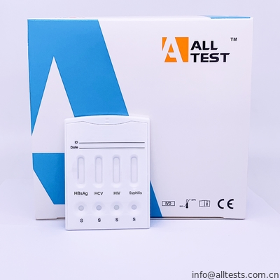 Good price Lateral Akış İmmünotomatografik Testler HBsAg / HCV / HIV / Syphilis Combo Hızlı Test Kaseti çevrimiçi