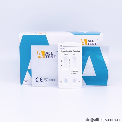 Good price AllTest Syphilis / HIV 1.2.O Combo Hızlı Test Kitleri Enfeksiyon Hastalıkları çevrimiçi