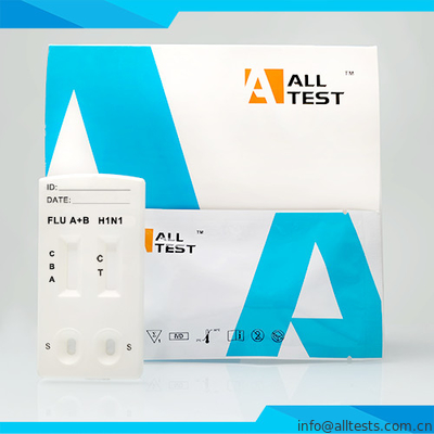 Good price CE Sertifikalı Kullanışlı İnfluenza A / B ve H1N1 Combo Hızlı Test Kaseti (Swab / Nasal Aspirate) çevrimiçi